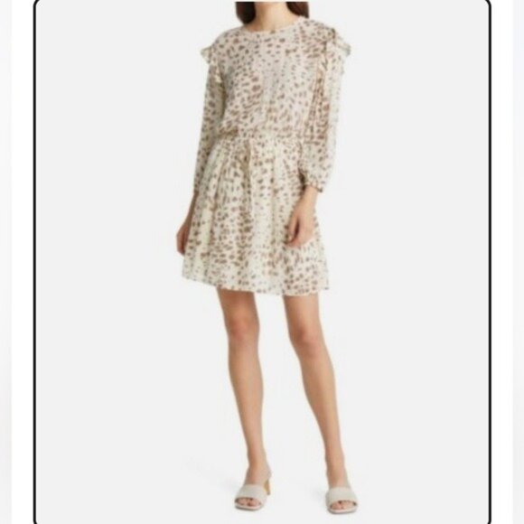RAILS Ora Puma Animal Print summer Mini Dress Size M - Picture 1 of 13